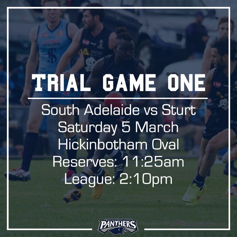 Trial Game One: South vs Sturt - Teams Trial Game One: South vs Sturt - Teams